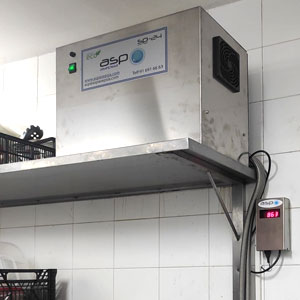 generador de ozono para cocinas de bares y restaurantes